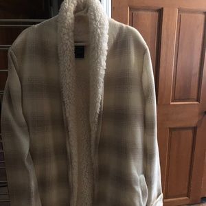Abercrombie and Fitch Sherpa Lined Cardigan
